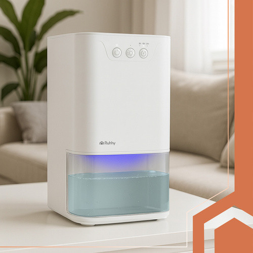 Odvlhčovač vzduchu Pohlcovač vlhkosti Tichý časovač + LED podsvietenie1,4L