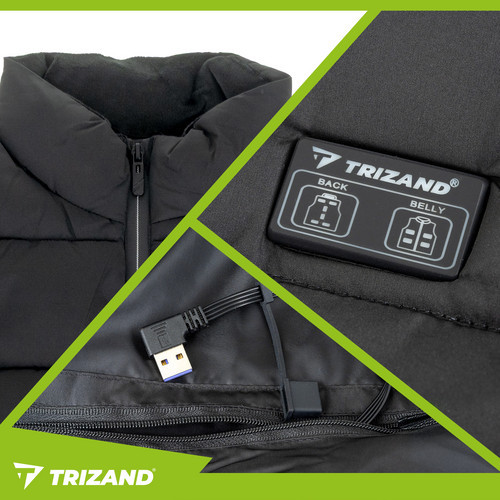Vyhrievaná vesta TRIZAND 11 zón vykurovania s USB Vesta Unisex XL