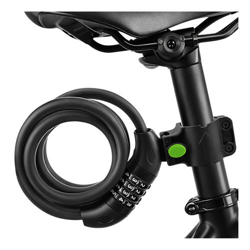 Číselný zámok na bicykel, dĺžka až 120 cm, hrúbka 13,5 mm