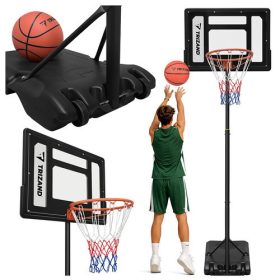   Nastaviteľný basketbalový stojan 259 cm s doskou, loptou a základňou