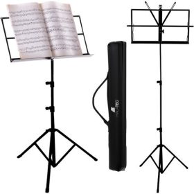 Notový pult, s nastaviteľnou výškou, 65-90-123cm